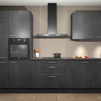 Beton zwarte keuken Ankara 21731