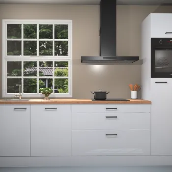 Sneeuwwitte hoogglans keuken Londen 21726