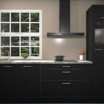 Zwarte keuken Londen 21727
