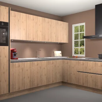 Madera natuur grreploze keuken Paramaribo 11627
