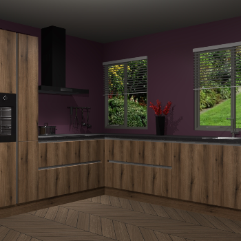 Gouden Eiken greeploze keuken Palermo 35949