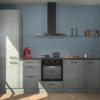 Beton parelgrijze keuken Kiev 21629