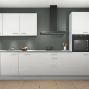 Sneeuwwitte hoogglans keuken Stockholm 21757