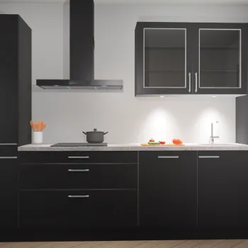 Zwarte keuken Nassau 21704
