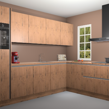 Greeploze astoria eiken keuken Paramaribo 11639