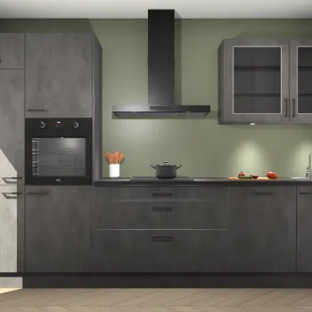 Beton antraciet keuken Vilnius 21605