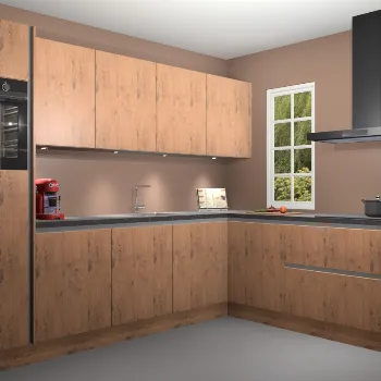 Astoria eiken greeploze keuken Paramaribo 11653