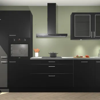 Zwarte keuken Vilnius 21609