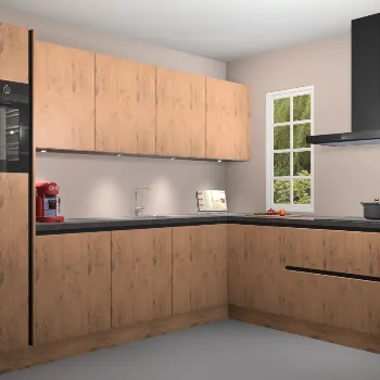 Astoria eiken greeploze keuken Paramaribo 11656