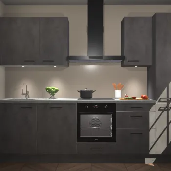 Beton antraciet keuken Miami 21830