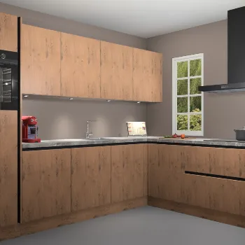 Astoria eiken greeploze keuken Paramaribo 11662