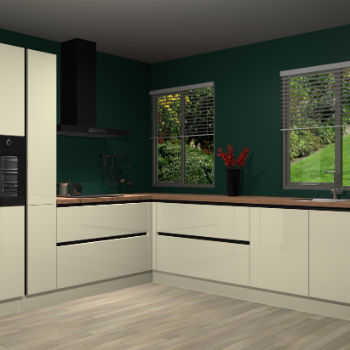 Magnolia hoogglans greeploze keuken Palermo 36099