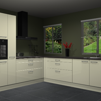 Magnolia hoogglans keuken Palermo 36108