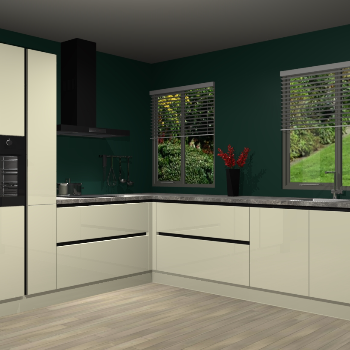 Magnolia hoogglans greeploze keuken Palermo 36119