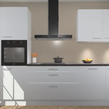 Sneeuwwitte hoogglans keuken Munchen 21800