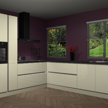 Magnolia hoogglans greeploze keuken Palermo 36128