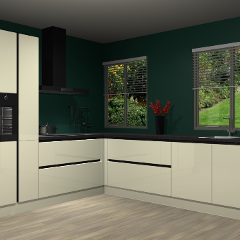 Magnolia hoogglans greeploze keuken Palermo 36131