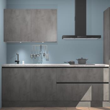 Greeploze Beton antraciet keuken Chicago 21628