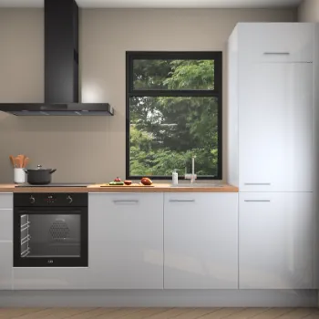  Witte hoogglans keuken Denver 21679