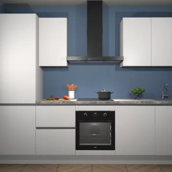 Zijdegrijze greeploze keuken Santiago 21541
