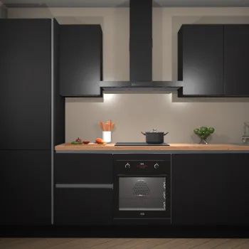 Greeploze zwarte keuken Hanoi 21634