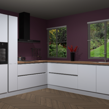 Sneeuwwitte greeploze keuken Palermo 36172