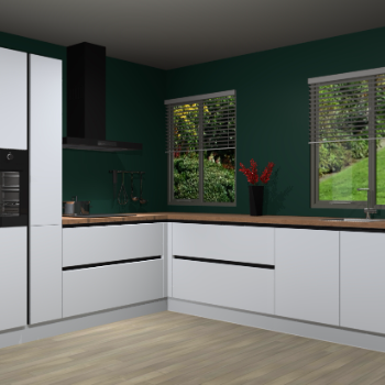 Sneeuwwitte greeploze keuken Palermo 36175