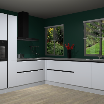 Sneeuwwitte greeploze keuken Palermo 36181