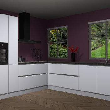 Sneeuwwitte greeploze keuken Palermo 36184