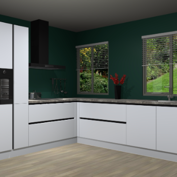 Sneeuwwitte greeploze keuken Palermo 36193