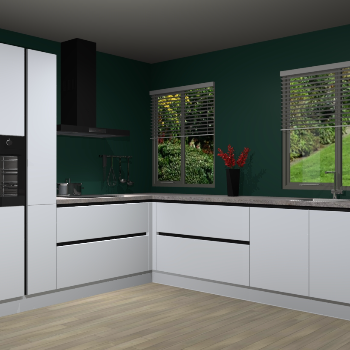 Sneeuwwitte greeploze keuken Palermo 36199