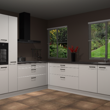 Zijdegrijze keuken Palermo 36225