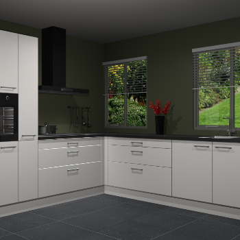 Zijdegrijze keuken Palermo 36239