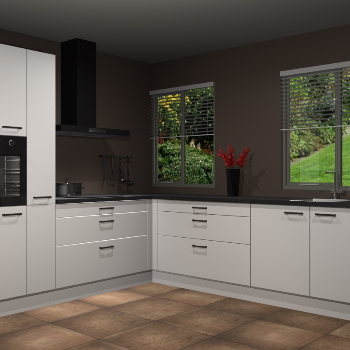 Zijdegrijze keuken Palermo 36243