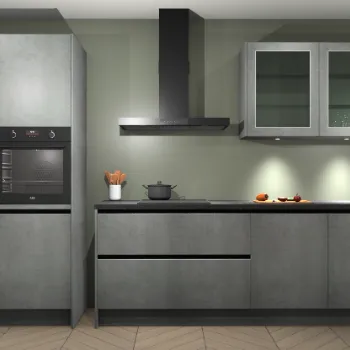 Greeploze Beton parelgrijze keuken Tunis 21639