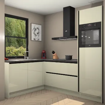 Magnolia hoogglans greeploze keuken Kinshasa 21828