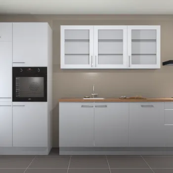 Sneeuwwitte hoogglans keuken Mumbai 21846