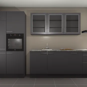 Onyxgrijze keuken Mumbai 21849