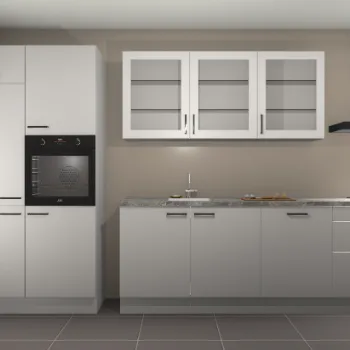 Zijdegrijze keuken Mumbai 21848