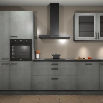 Beton parelgrijze keuken Hawai 21855