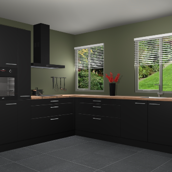 Zwarte keuken Palermo 36289