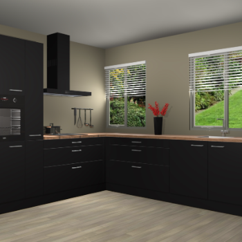 Zwarte keuken Palermo 36290