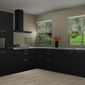 Zwarte keuken Palermo 36301