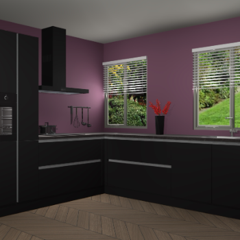 Zwarte greeploze keuken Palermo 36308