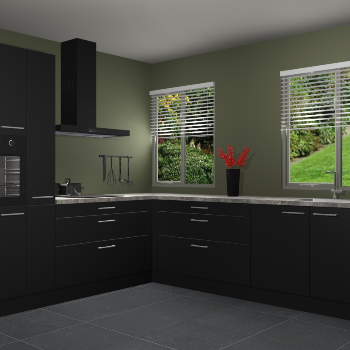 Zwarte keuken Palermo 36312