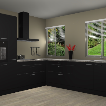 Zwarte keuken Palermo 36313