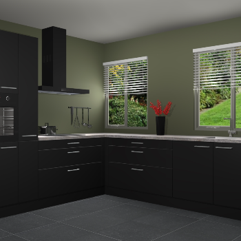 Zwarte keuken Palermo 36318