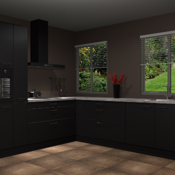 Zwarte keuken Palermo 36322