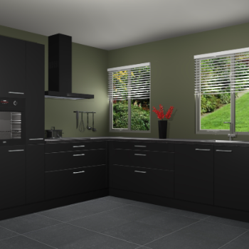 Zwarte keuken Palermo 36324