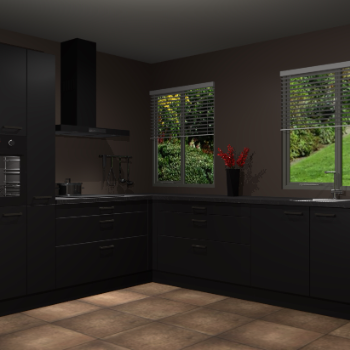 Zwarte keuken Palermo 36327